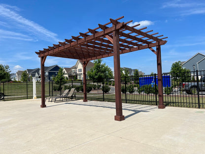 Outdoor Super Deck Redwood Pergola