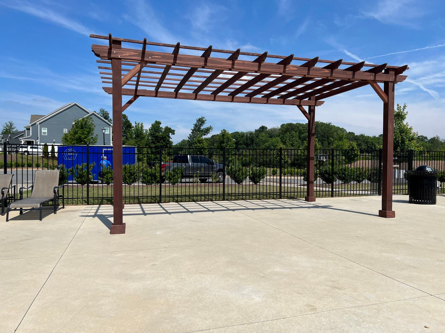 Outdoor Super Deck Redwood Pergola