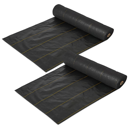 DeWitt Pro 5 Oz 6 x 250 Foot Commercial Landscape Weed Barrier Fabric (2 Pack)