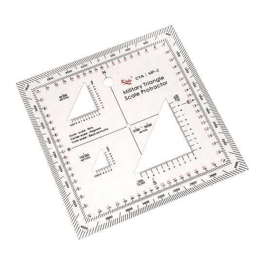 Military Map Protractor (GTA 5-2-12) - Coordinate Scale for Map Reading and Navigation