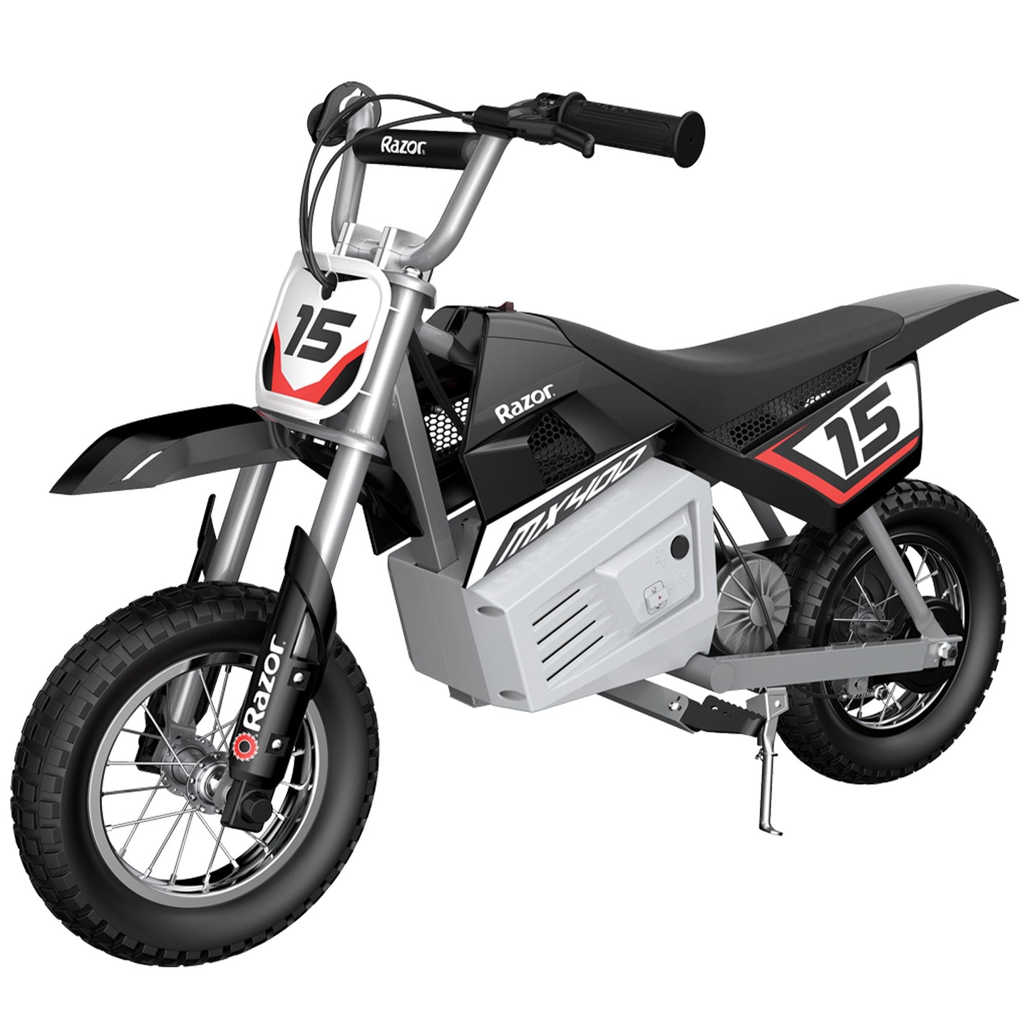 Razor Dirt Rocket Kid Electric Motorcycle Dirt Bike, 1 Black MX400 & 1Red MX350