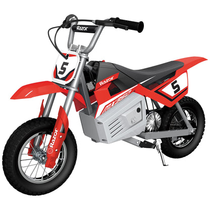 Razor Dirt Rocket Kid Electric Motorcycle Dirt Bike, 1 Black MX400 & 1Red MX350