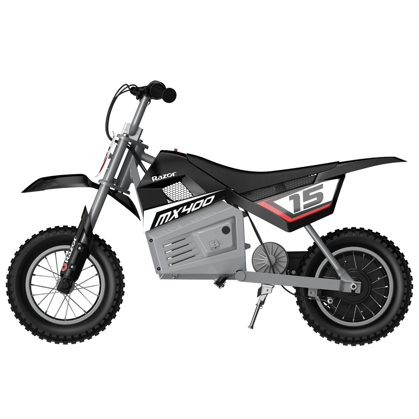 Razor Dirt Rocket Kid Electric Motorcycle Dirt Bike, 1 Black MX400 & 1Red MX350