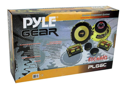 PYLE PLG6C 6.5" 400W 2 Way Car Audio Component Speakers Set Power System