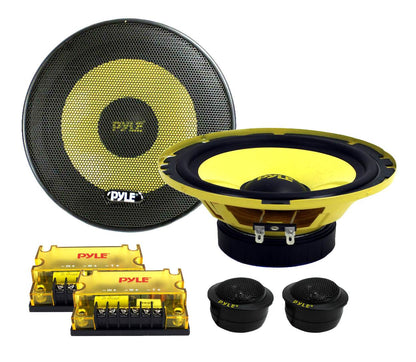 PYLE PLG6C 6.5" 400W 2 Way Car Audio Component Speakers Set Power System