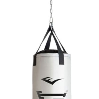 Everlast Nevatear Fitness Workout 60 Pound Heavy Boxing Punching Bag, Platinum