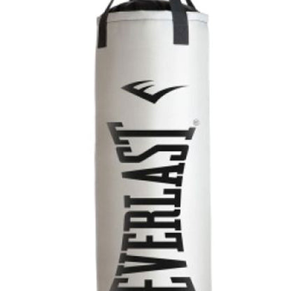 Everlast Nevatear Fitness Workout 60 Pound Heavy Boxing Punching Bag, Platinum