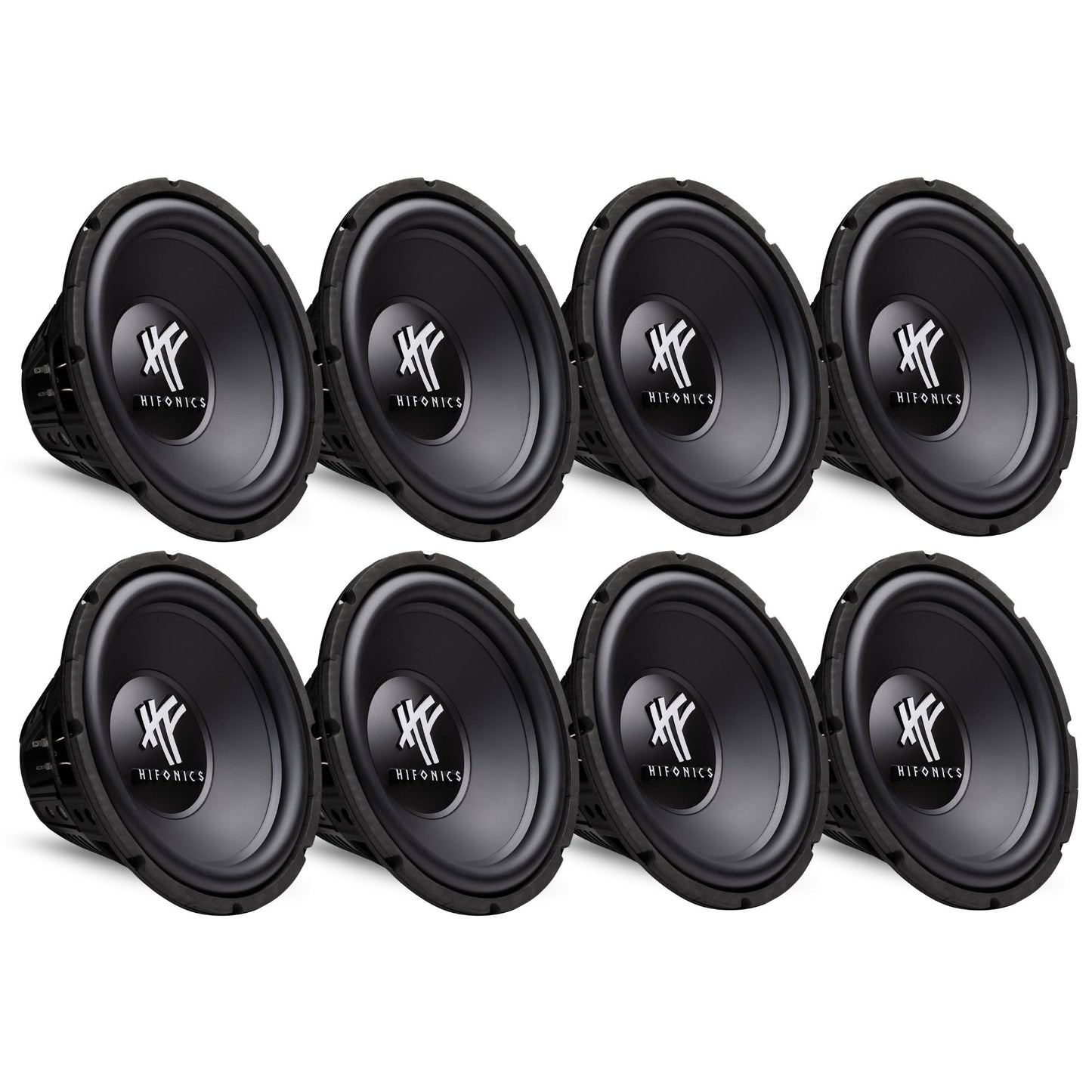 HIFONICS 12" 800 Watt 4 Ohm DVC Car Audio Subwoofer Power Bass Sub (8 Pack)