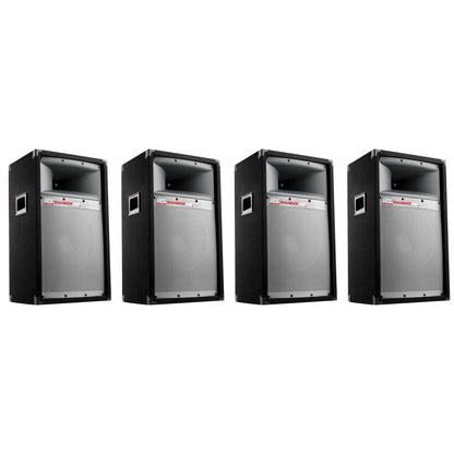MTX TP1200 12" 300W 2 Way Cabinet Tower PRO DJ PA Speaker Audio System (4 Pack)