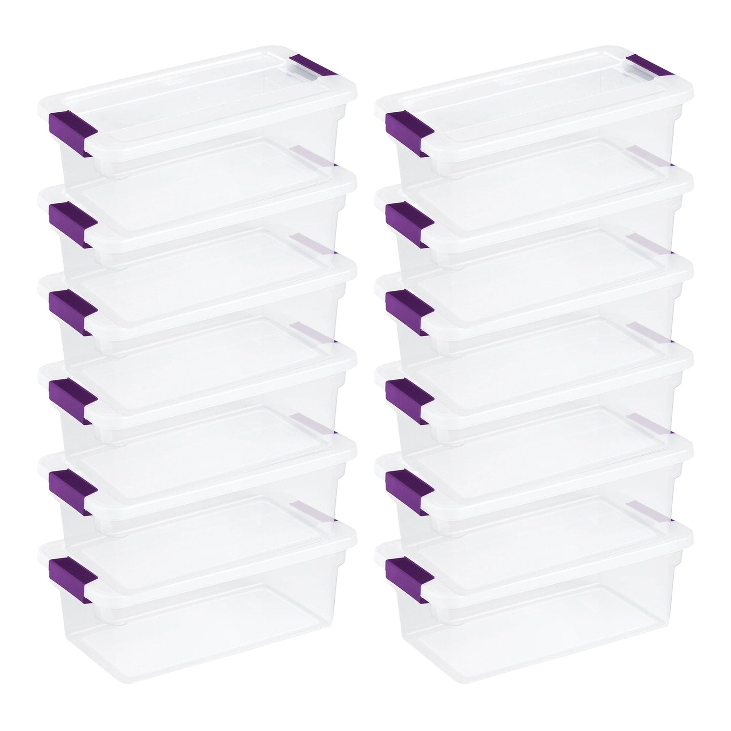 Sterilite 66 Quart Storage Totes, 6 Pack, and 6 Quart Storage Totes, 12 Pack