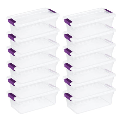 Sterilite 66 Quart Storage Totes, 6 Pack, and 6 Quart Storage Totes, 12 Pack