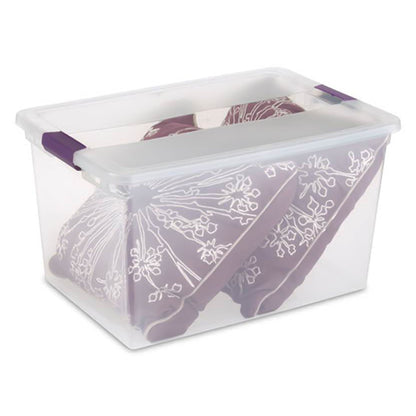 Sterilite 66 Quart Storage Totes, 6 Pack, and 6 Quart Storage Totes, 12 Pack