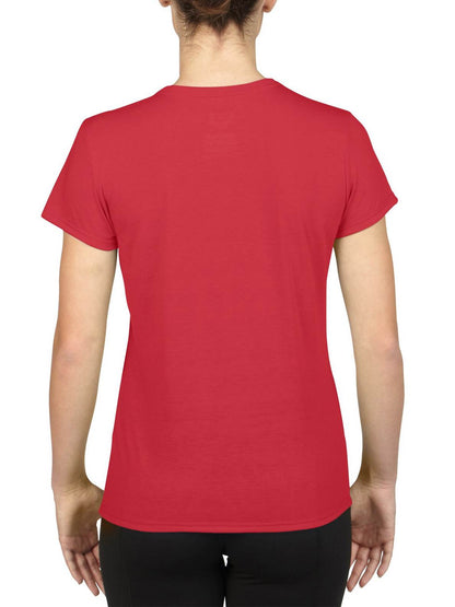 Gildan Missy Fit Womens XS Adult Performance Short Sleeve T-Shirt, Red (2 Pack)