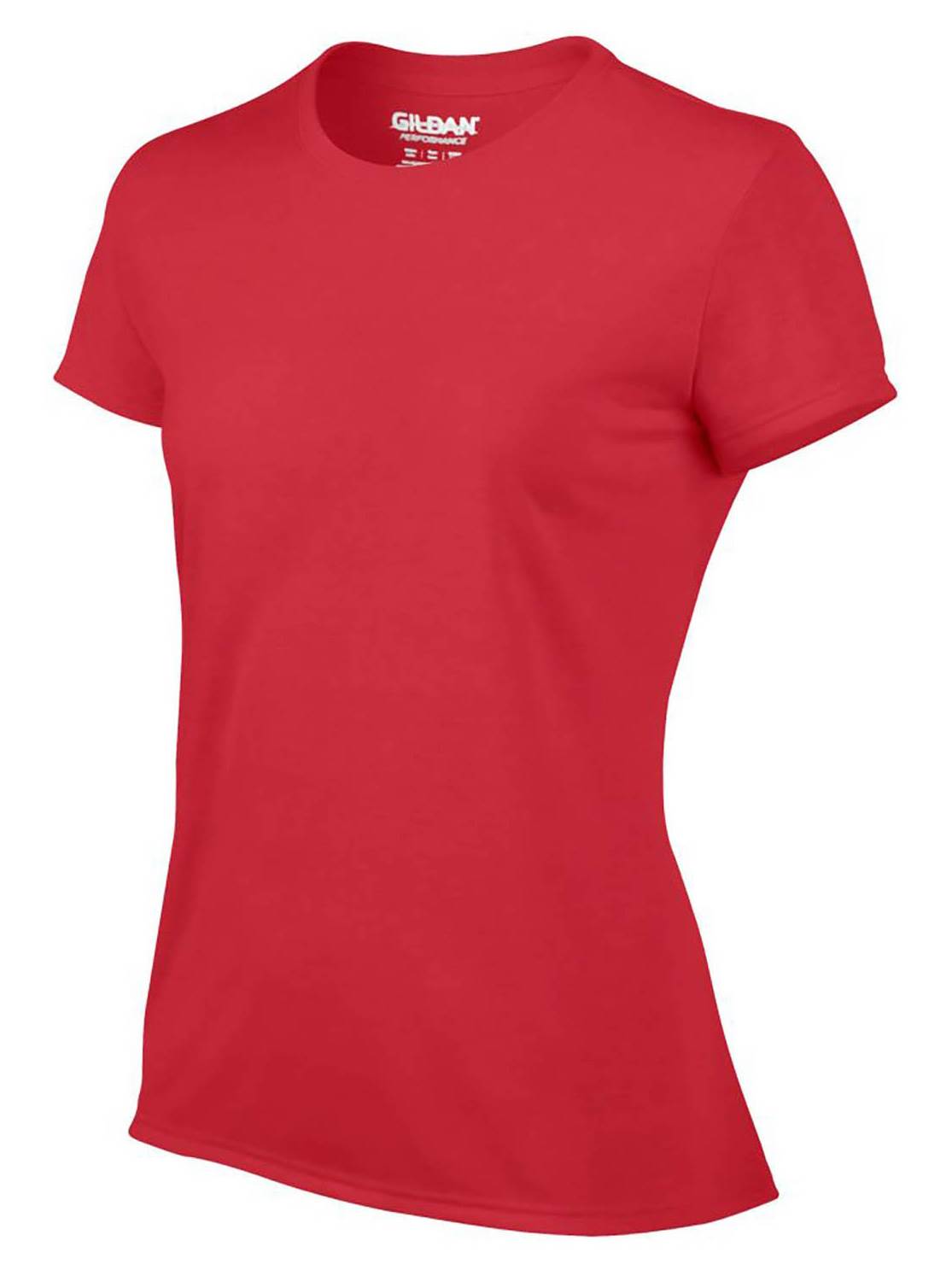 Gildan Missy Fit Womens XS Adult Performance Short Sleeve T-Shirt, Red (2 Pack)
