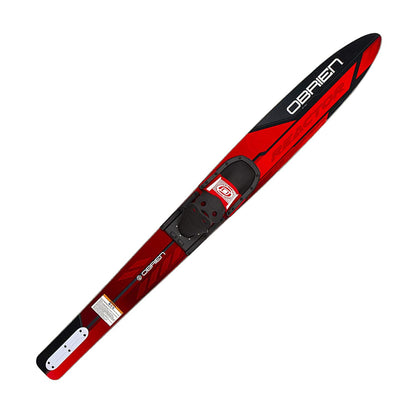 O'Brien Reactor Adult Water Skis with Adjustable Straps, 67 Inches, Red & Black