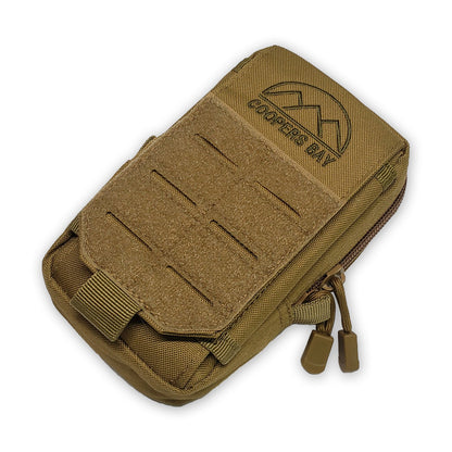 Nylon "Possibles" Bag - Pack and Store Small Items - Molle / PALS Attachment Straps for Belt or Pack Carry