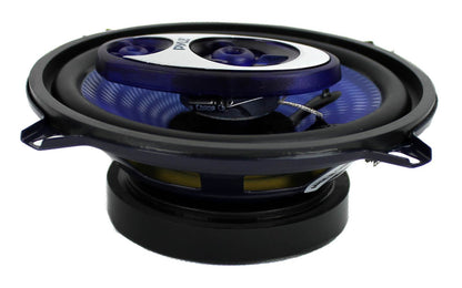 Pyle PL53BL 5.25" 200W Car Audio Triaxial Speakers Stereo Blue PAIR (4 Pack)