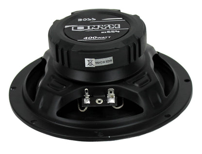 BOSS NX654 6.5" 400W 4-Way Car Audio Coaxial Speakers Stereo, Black (8 Speakers)