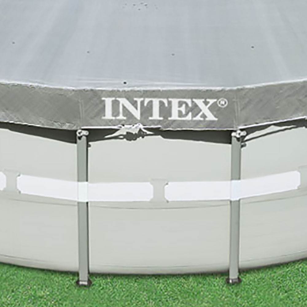 Intex 18' Round Easy Set Solar Vinyl Cover with 18' Debris Cover for Swim Pools