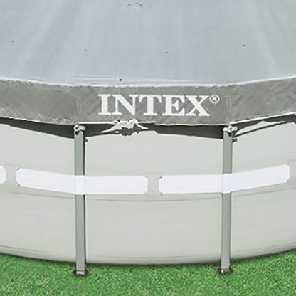 Intex 18' Round Easy Set Solar Vinyl Cover with 18' Debris Cover for Swim Pools