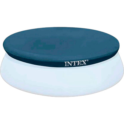 Intex 8' Round Cover for Above Ground Pools with 7" Floating Chlorine Dispenser