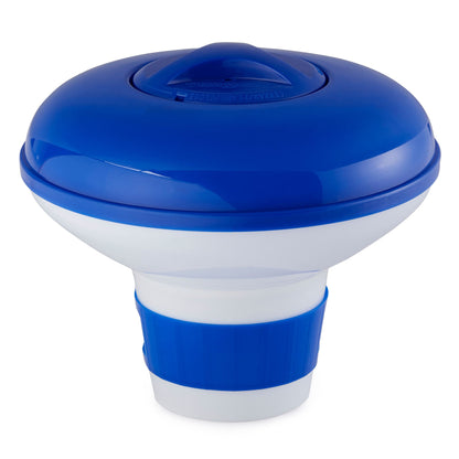 Intex 8' Round Cover for Above Ground Pools with 7" Floating Chlorine Dispenser