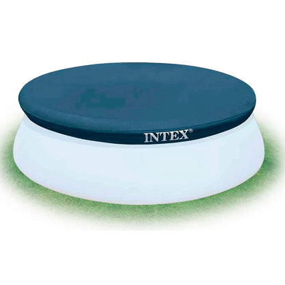 Intex 8' Round Cover for Above Ground Pools with 7" Floating Chlorine Dispenser
