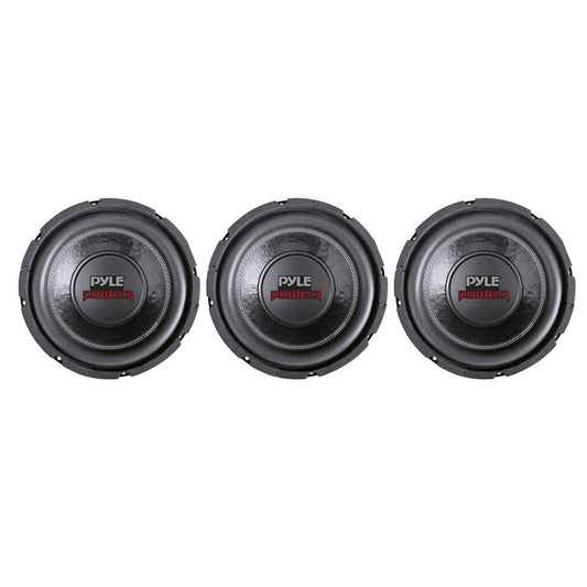 PYLE 6" 600W Max Dual Voice Coil 4-Ohm Car Stereo Audio Power Subwoofer (3 Pack)