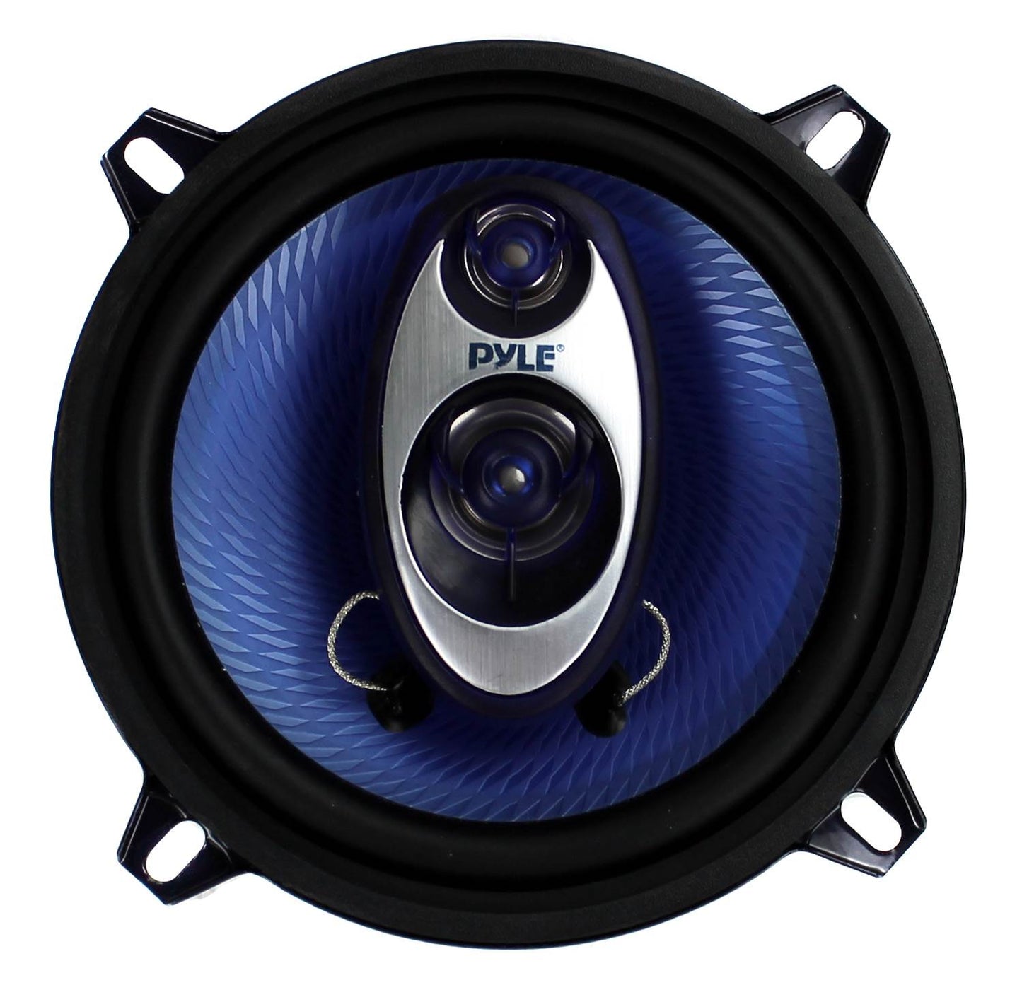 Pyle PL53BL 5.25" 200W 3-Way Car Audio Triaxial Speakers Stereo, Blue (16 Pack)