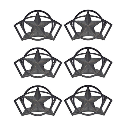 Liberty Garden Decorative Steel Liberty Star Garden Hose Wall Rack (6 Pack)