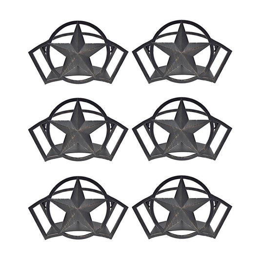 Liberty Garden Decorative Steel Liberty Star Garden Hose Wall Rack (6 Pack)