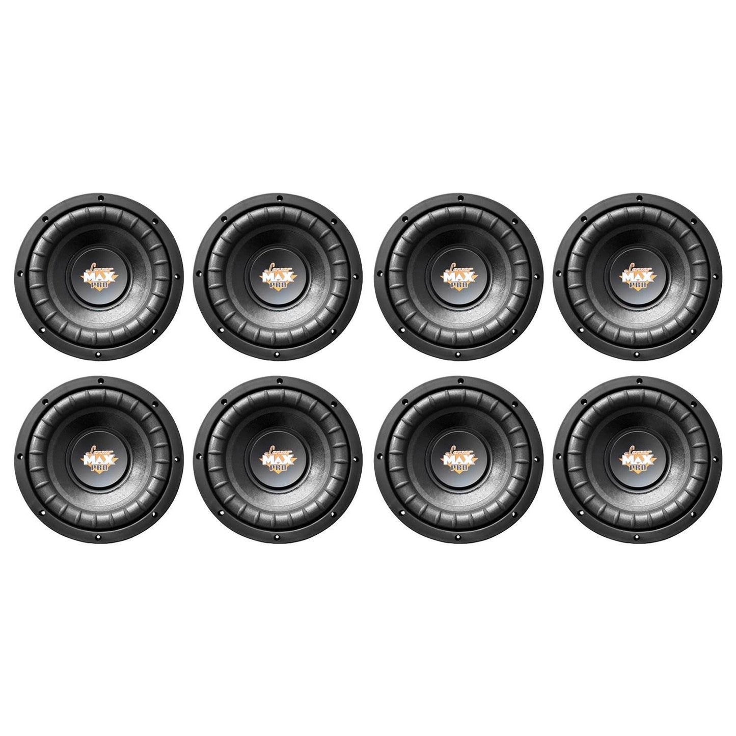 LANZAR MAX PRO 8" 800 WATT Power Car Audio Subwoofer Sub Woofer SVC (8 Pack)