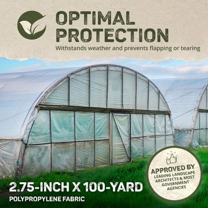 DeWitt .75-100YD 100 Yard x 2.75" Greenhouse Wood Framing Batten Tape (2 Pack)