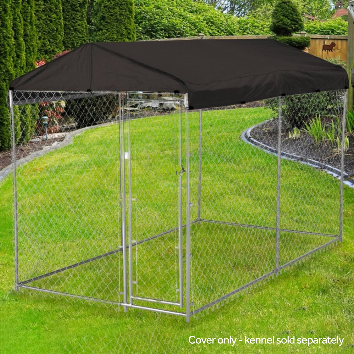 WeatherGuard CL-00301 5' x 10' Outdoor All Season Dog Kennel Waterproof Cover