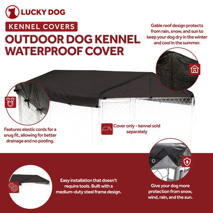 WeatherGuard CL-00301 5' x 10' Outdoor All Season Dog Kennel Waterproof Cover
