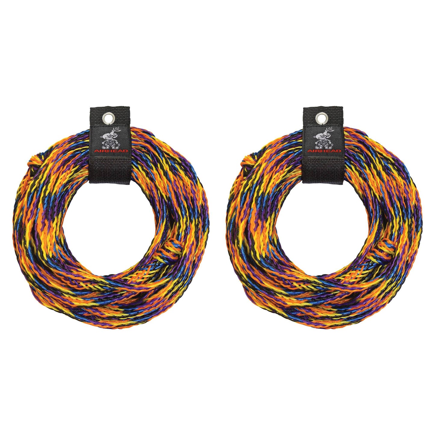 AIRHEAD AHTR-60 60 Ft. Length 2375 Pound Strength 2 Rider Tube Tow Rope (2 Pack)