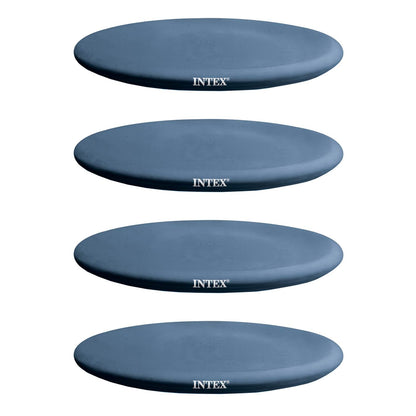 Intex 13' x 12" Easy Set Above Ground Rope Tie PVC Vinyl Pool Cover (4 Pack)