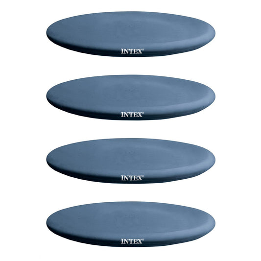 Intex 13' x 12" Easy Set Above Ground Rope Tie PVC Vinyl Pool Cover (4 Pack)
