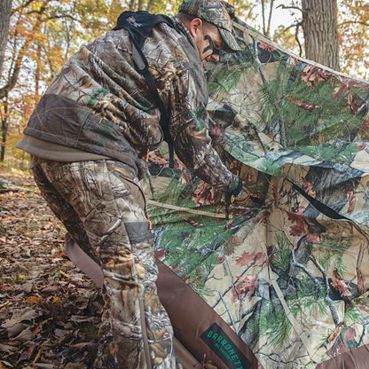 Barronett Blinds Ox 4 Backwoods Camo Pop Up Ground Hunting Blind (2 Pack)