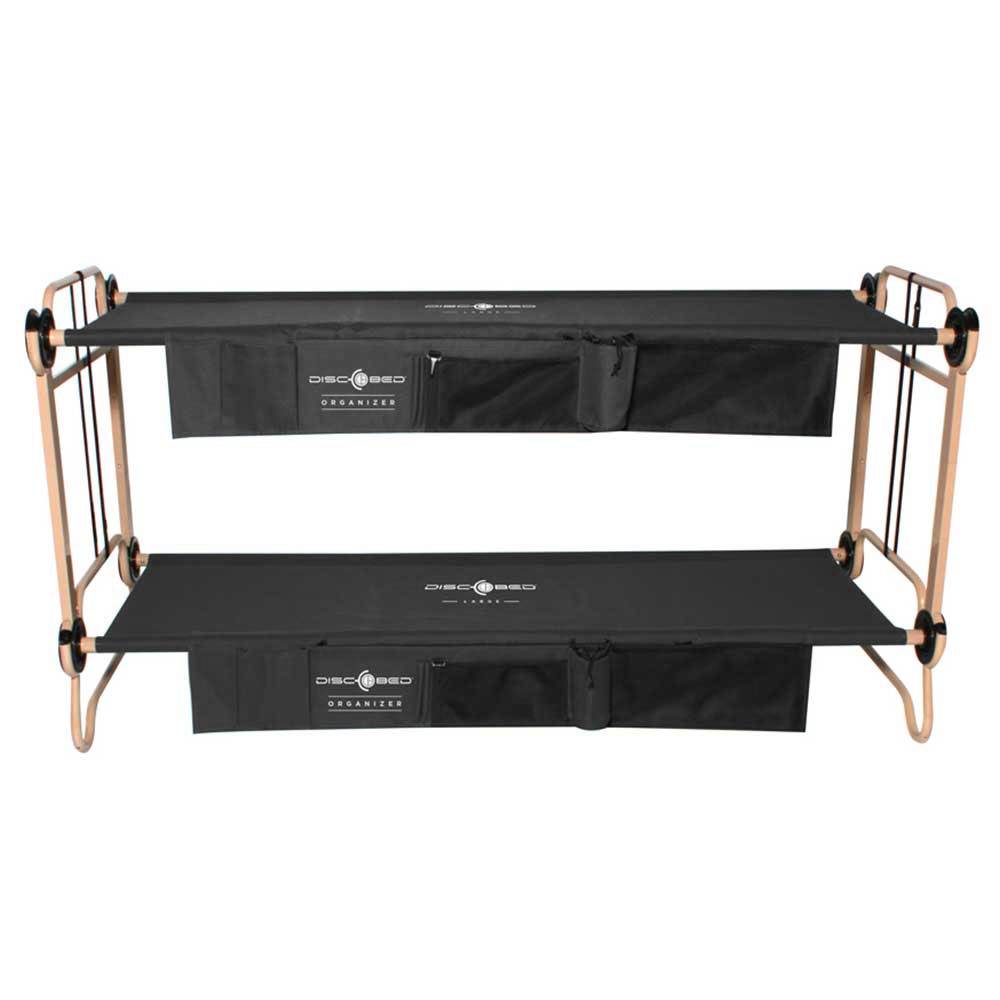 Disc-O-Bed Large Black Cam-O-Bunk Cot (2 Pack)