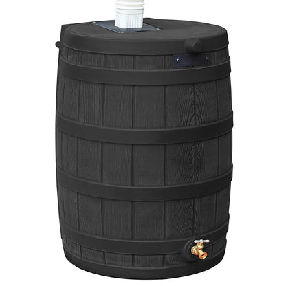 Good Ideas Rain Wizard 50 Gallon Plastic Rain Barrel Water Collector (2 Pack)