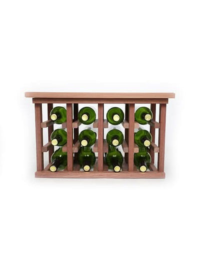 Space Saving Wood Wine Rack with Tabletop