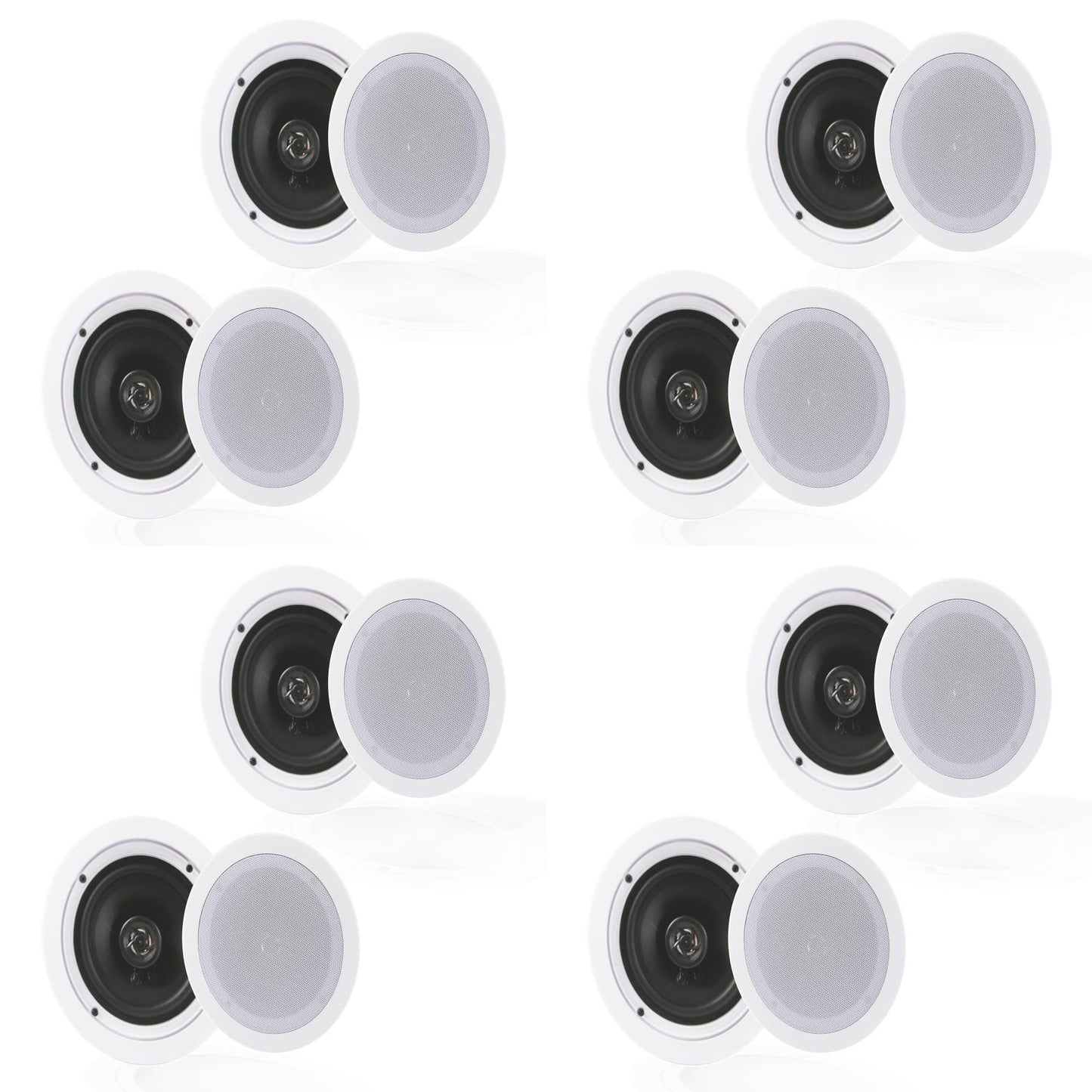 Pyle Audio PDIC1651RD 5.25 Inch 2 Way 150W Home Ceiling Wall Speakers (4 Pairs)