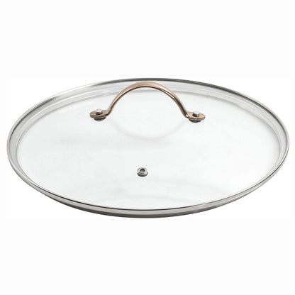 Oster Allsberg Non Stick Aluminum 10 Piece Cookware Set w/ Rose Gold Handles