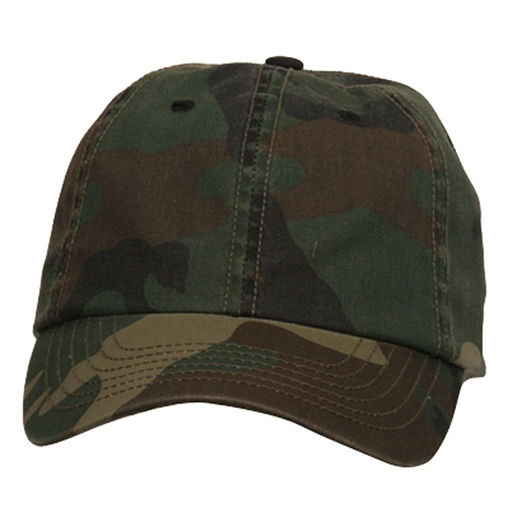 Enzyme Washed Camo Cap