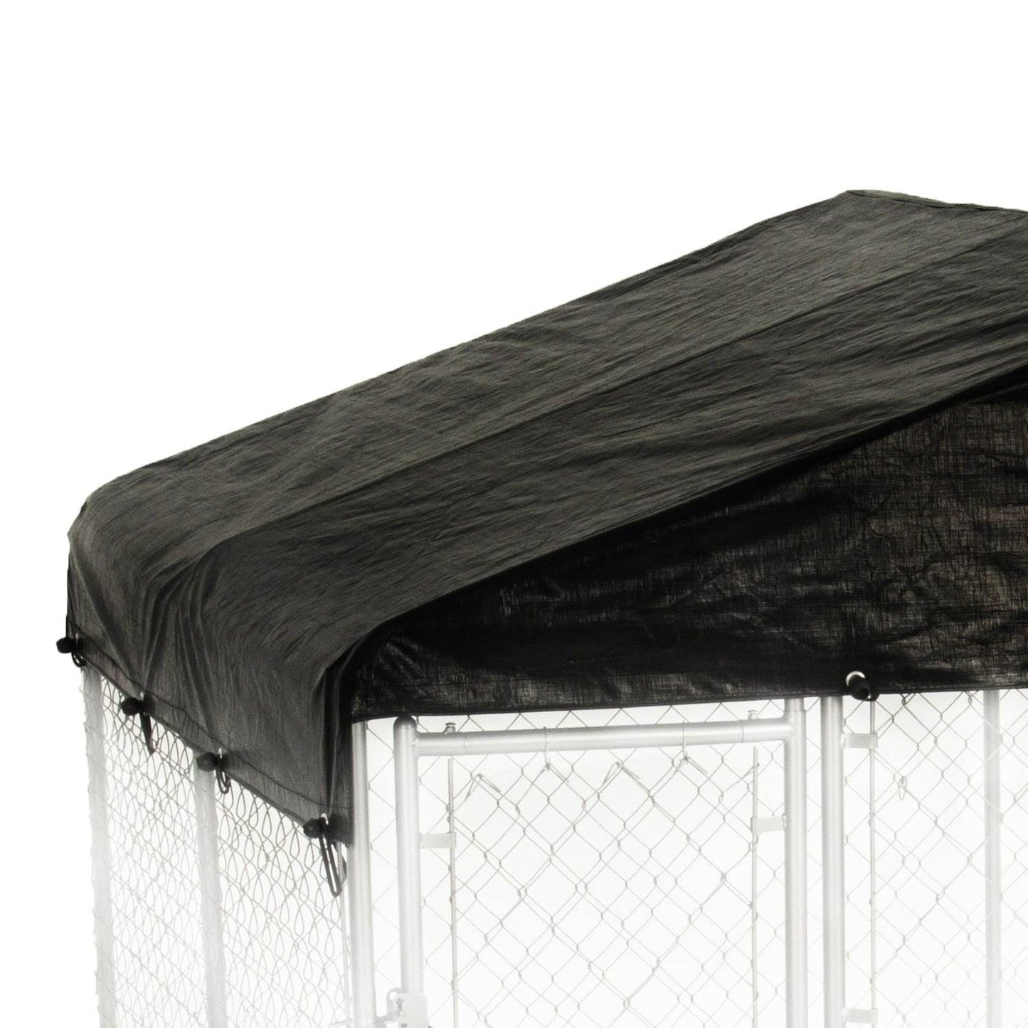 WeatherGuard 10' x 10' Dog Run Kennel Waterproof Roof Cover Only (2 Pack)