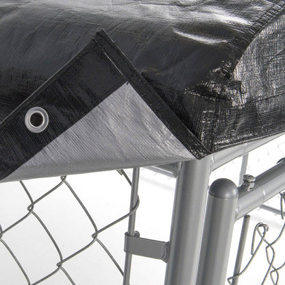 WeatherGuard 10' x 10' Dog Run Kennel Waterproof Roof Cover Only (2 Pack)