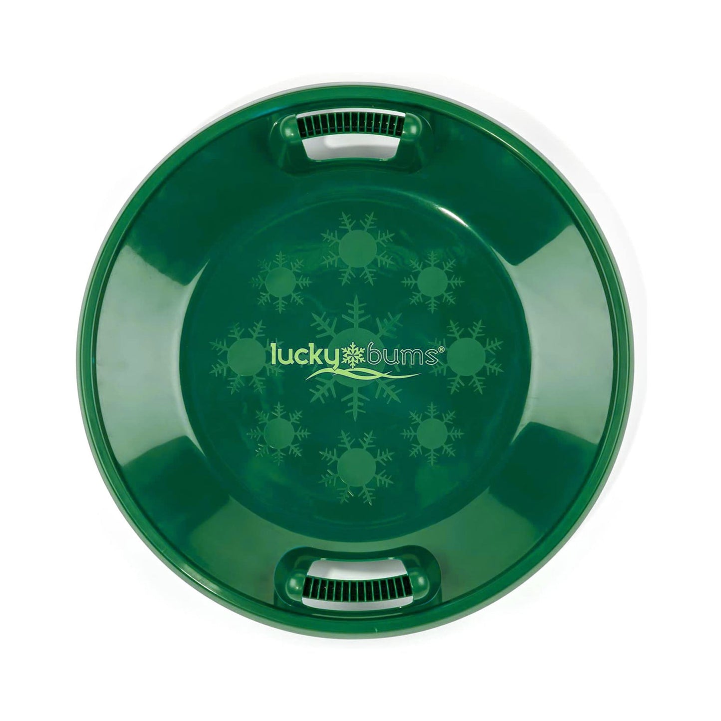 Lucky Bums Circular Saucer Snow Sled for Winter Sledding, 25" Diameter, Green