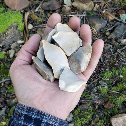 Natural Flint / Chert Stones for Primitive Fire Making - 8-12 pcs [.5 lb]