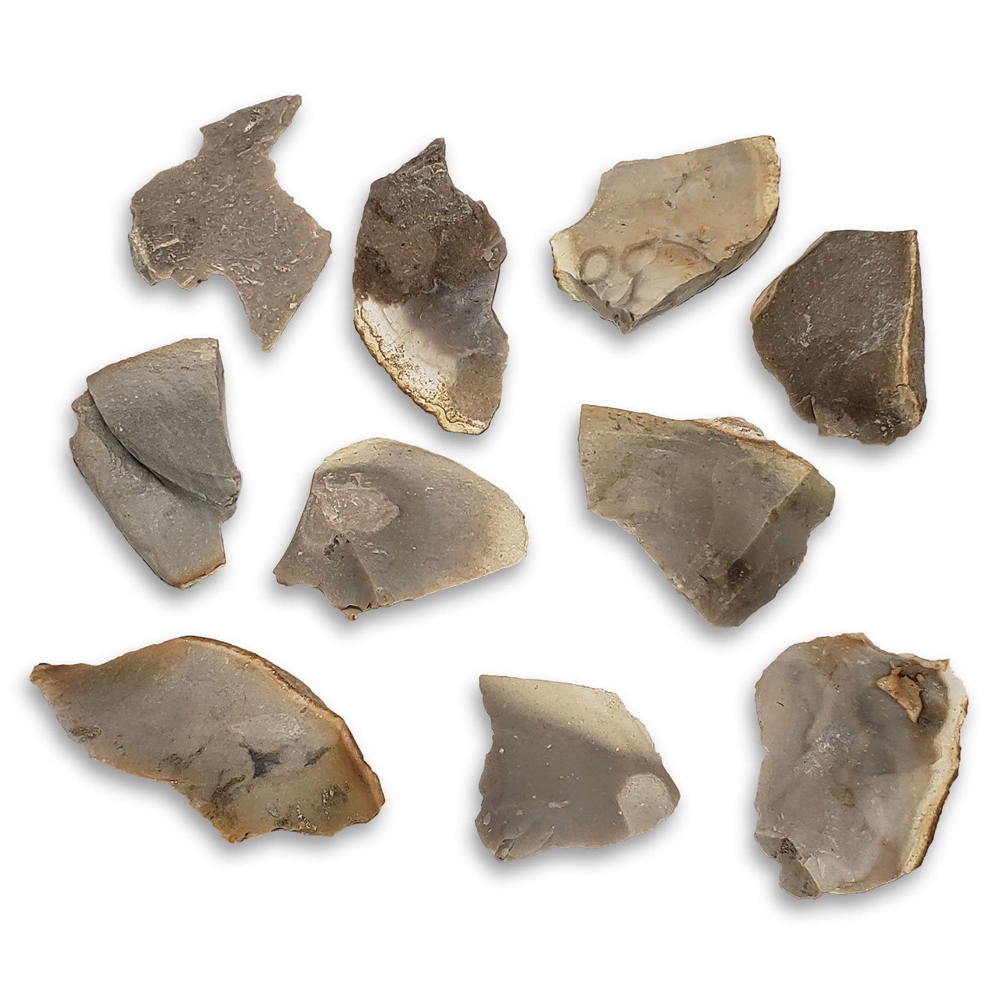 Natural Flint / Chert Stones for Primitive Fire Making - 8-12 pcs [.5 lb]